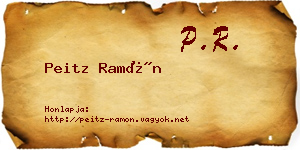 Peitz Ramón névjegykártya
